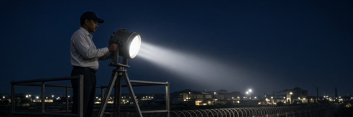 LED Searchlights, Head Lamps and Flood Lights for Night Patrols as Evenings Get Shorter