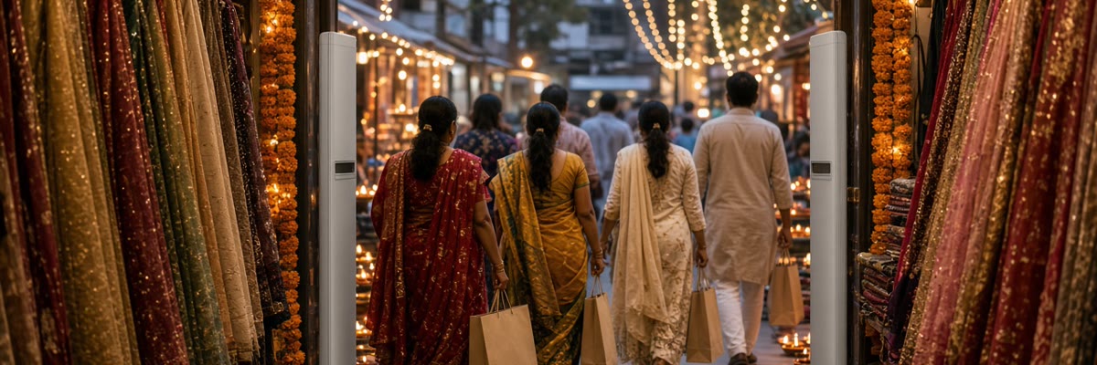 Stop Shoplifting in the Diwali Rush: EAS Anti-Theft Gates, Tags and Detachers for Indian Stores