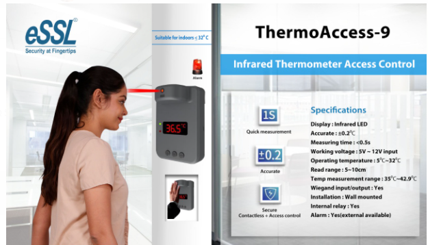 Infrared Thermometer with access control