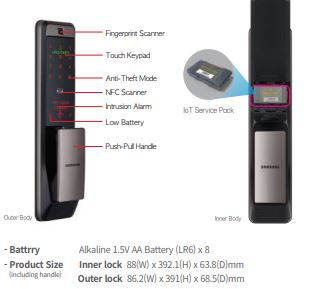 Door Lock Model No SHP DP609