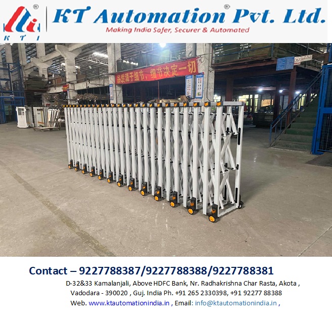 Aluminium Alloy Retractable Gate 1.6 Meter Height