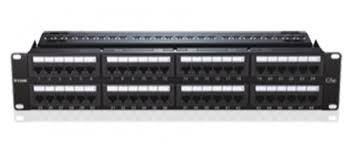 48 Port Ethernet Patch Panel Fully Loaded