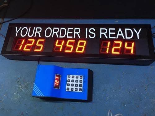 Token Display Wireless 3 Digit, 3 Row Display