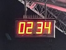 Dual Side Digital Clock 12 Inch SMD Display