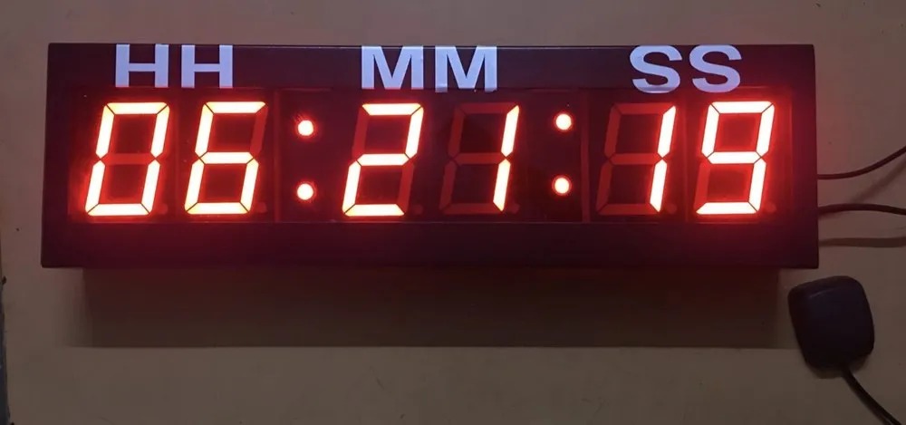 Digital Clock 12 Inch Led Display