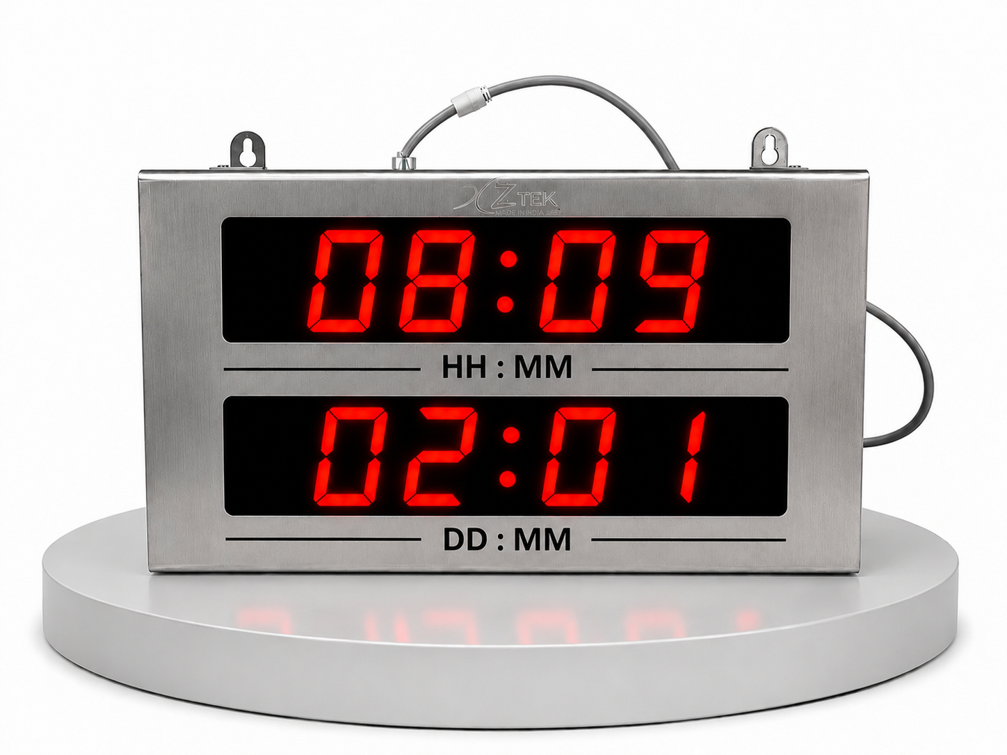Digital Clock 2.3 inch Ch Height with SS Frame