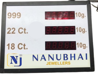 Jewelry Rate Display Board Led Display