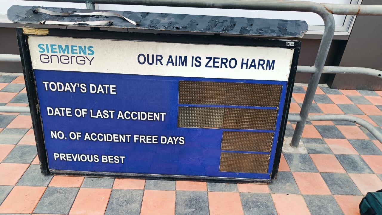 Safety Accident Free Days 5x3 Feet Led Display Board