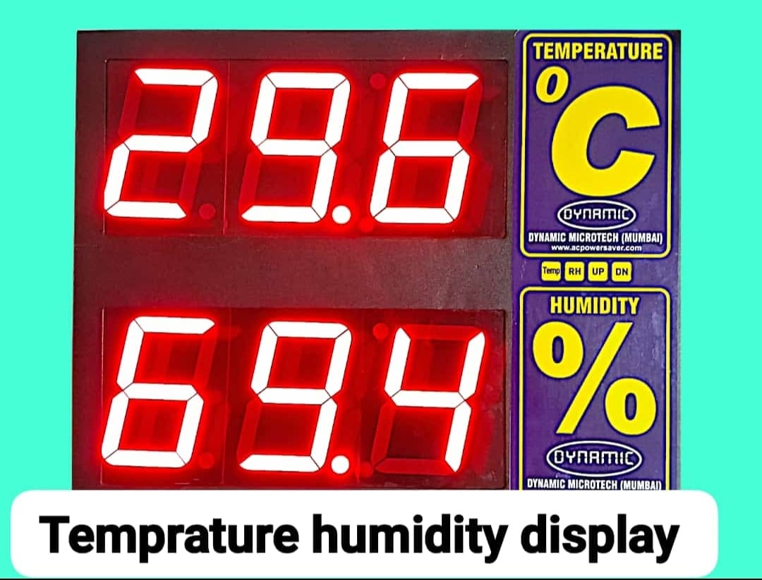 Temperature Humidity Display Board with NABL Certificate