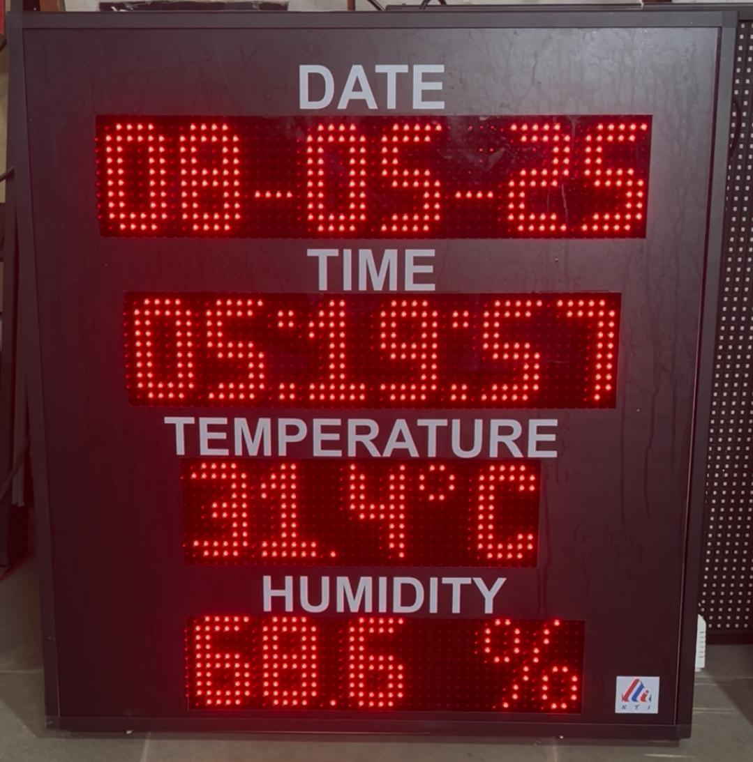 LED Temperature Humidity Display 2 Feet X2 Feet