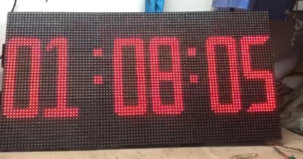 LED Dual Side Date and Clock Display Board