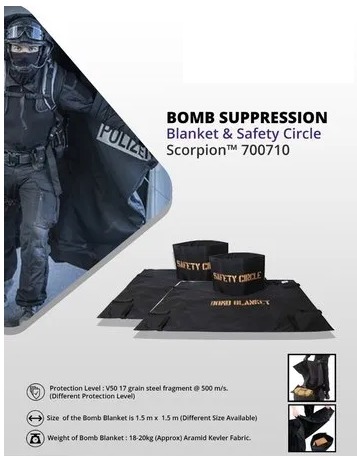 Bomb Suppression Blanket with Safety Circle Scorpion™ 700710