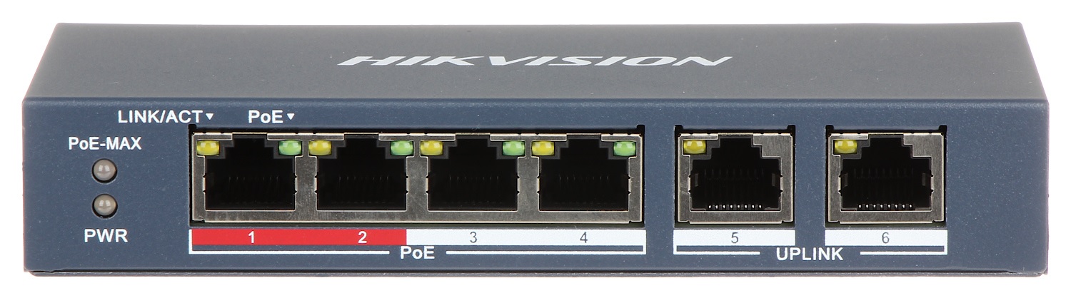 Poe Switch 4, 2 Port Hikvision