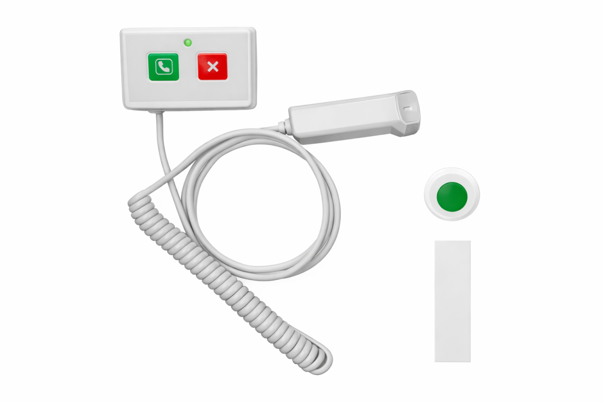 2 key Wall Mount Call Button SB6 3XWH P, PS