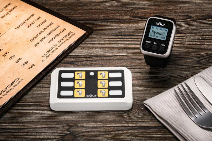 6 buttons6 call buttons, Kitchen Bell Compatible with 1 PSR, 2 PSR, 3 PSR SB66PBKWH