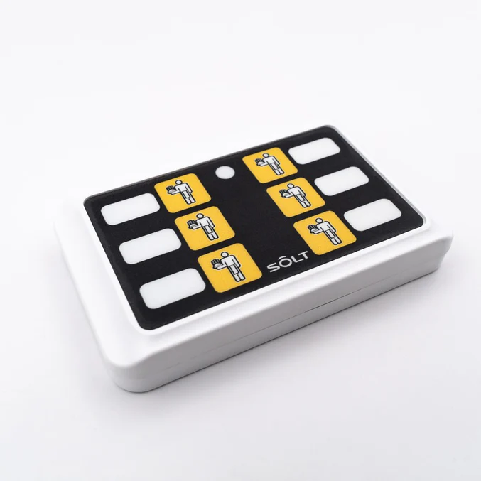 6 buttons6 call buttons, Kitchen Bell Compatible with 1 PSR, 2 PSR, 3 PSR SB66PBKWH