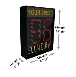 Speed Display Board 3 Digit with Message