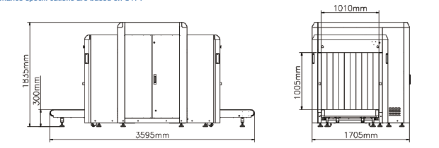 X Ray Baggage Scanner CX100100D NUCTECH