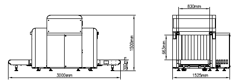 X Ray Baggage Scanner 8065D NUCTECH