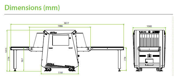 X Ray Baggage Scanner 6040 Zkteco