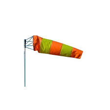 4 Feet Wind Sock Double Fabric 4 Reflective Orange Green