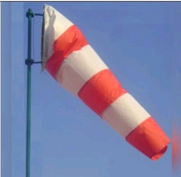 4 Feet Wind Sock Single Fabric No Reflective Red White