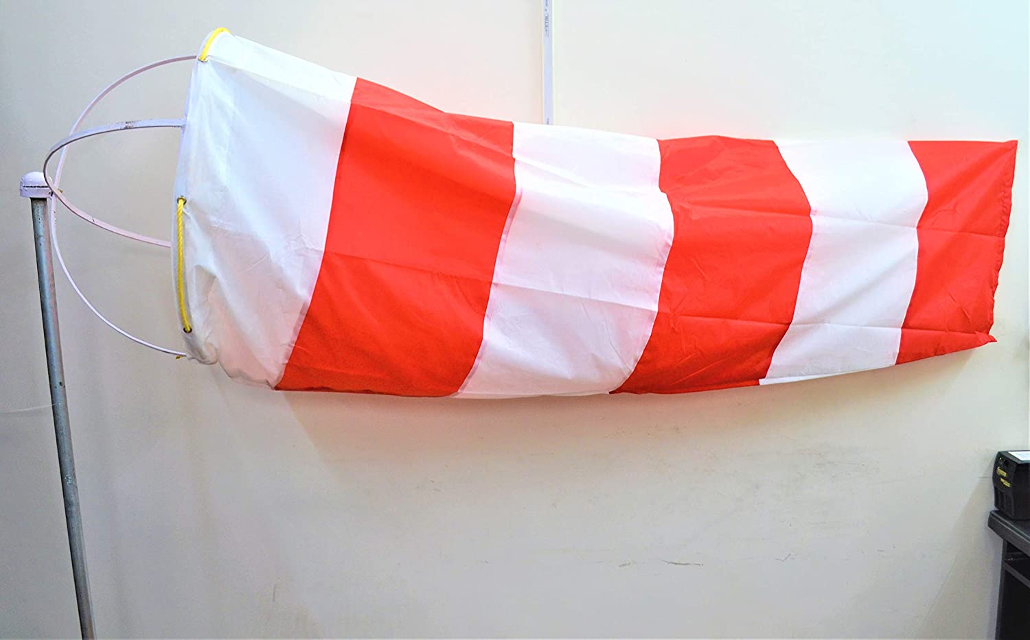 6 Feet Wind Sock Double Fabric 5 Reflective Red White