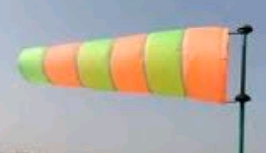 8 Feet Wind Sock Double Fabric No Reflective Orange Green