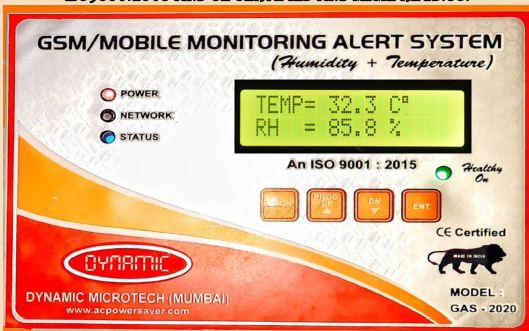 GSM Mobile Based Temprature and Humidity Monitoring system