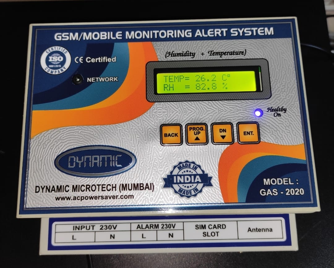 GSM Mobile Based Temprature and Humidity Monitoring system with Display