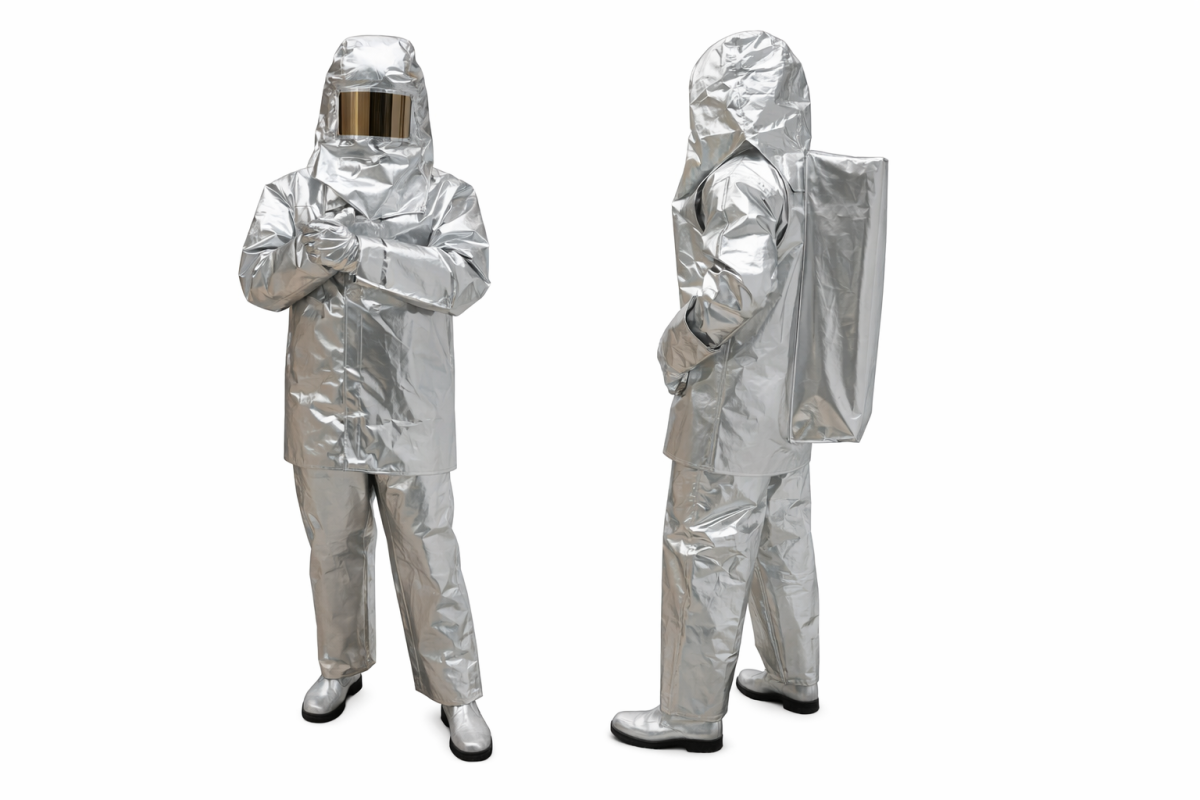 Aluminized Fire Suit 4 layer With BA Pouch