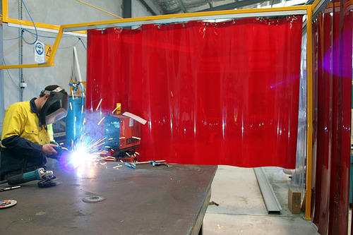 WELDING CURTAIN GLASS FIBRE