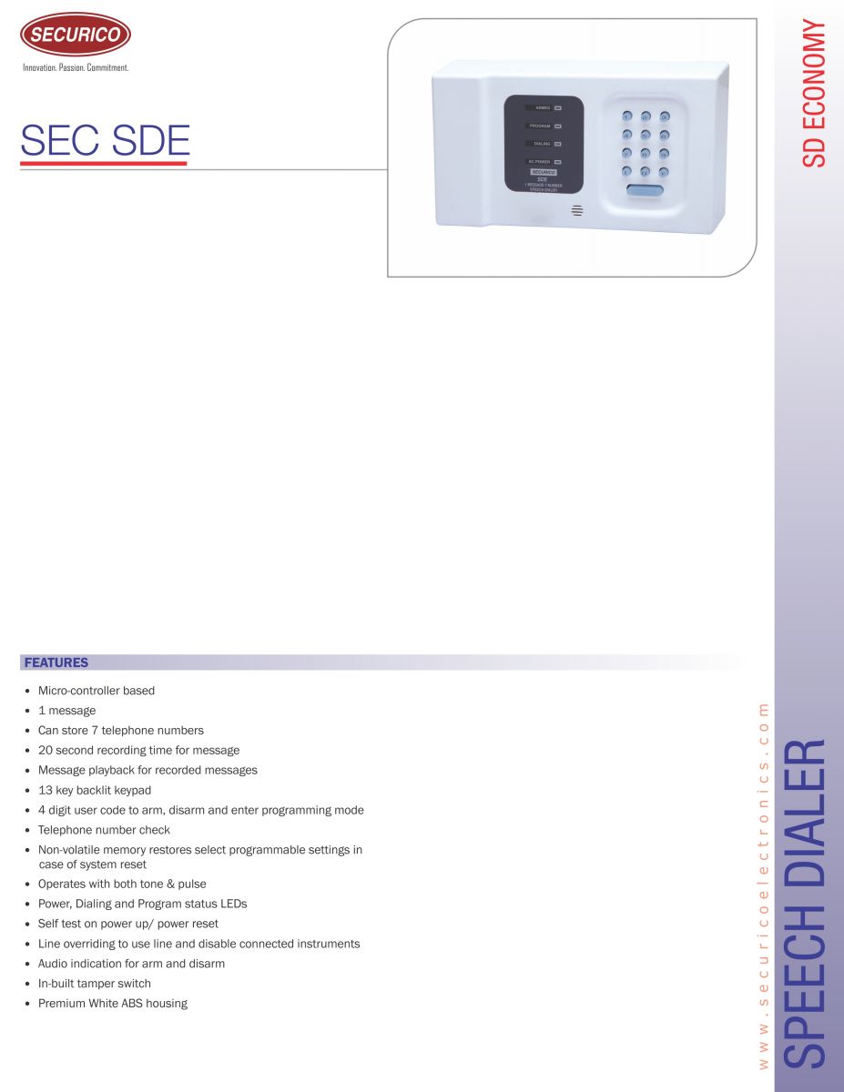 Speech Dialer Securico