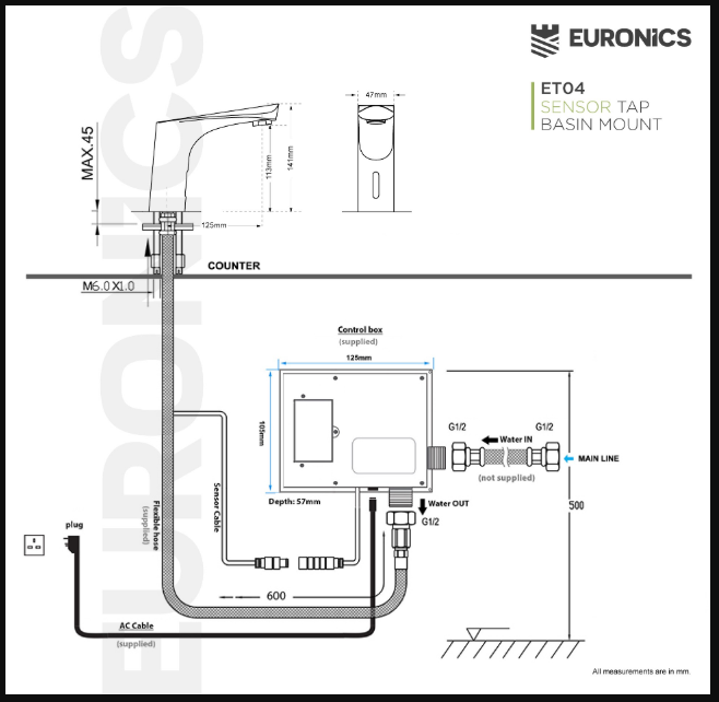 Sensor Tap Euronics ET 04