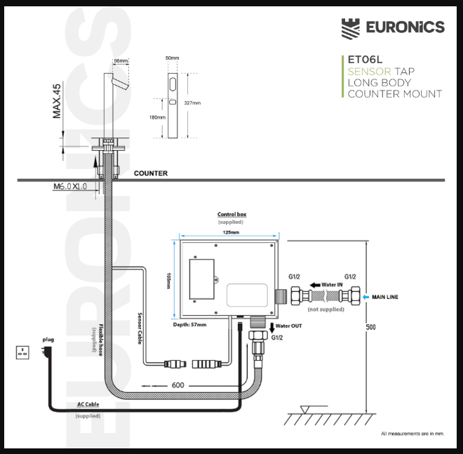 Sensor Tap Euronics ET06 L