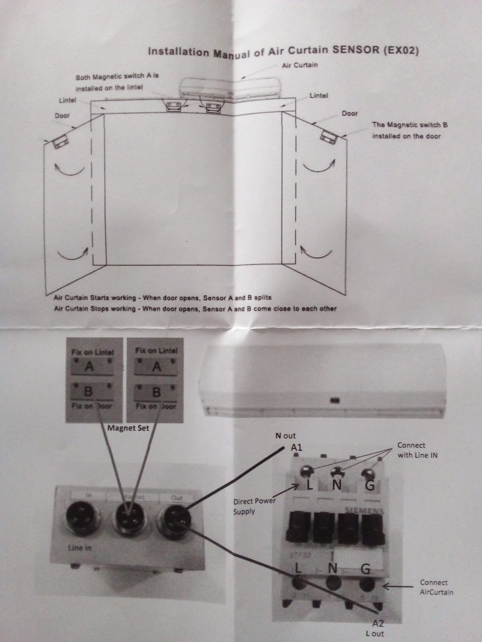 Sensor For Air Curtain Euronics