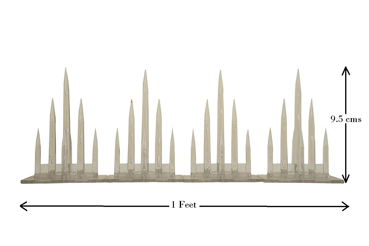 KTI Bird Spike 1.5” X2.5“ Transparent