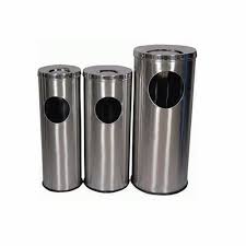 Dustbin SS, SS Ash Bin 20 Ltr OLD