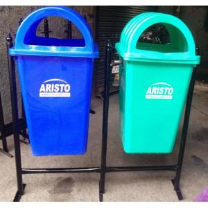 Dustbin Plastic Dustbin with Double Stand 110 Ltr