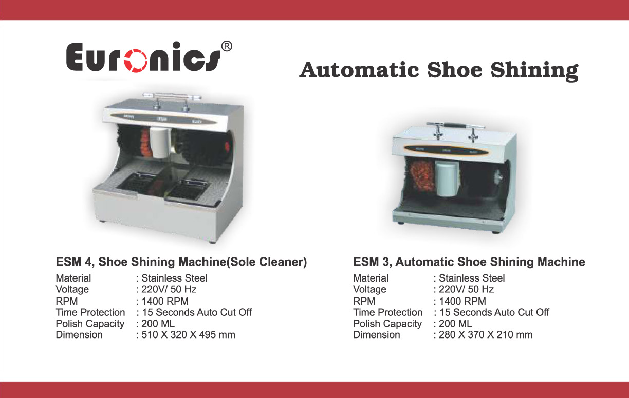 Shoe Shinning Machine Euronics ESM 3