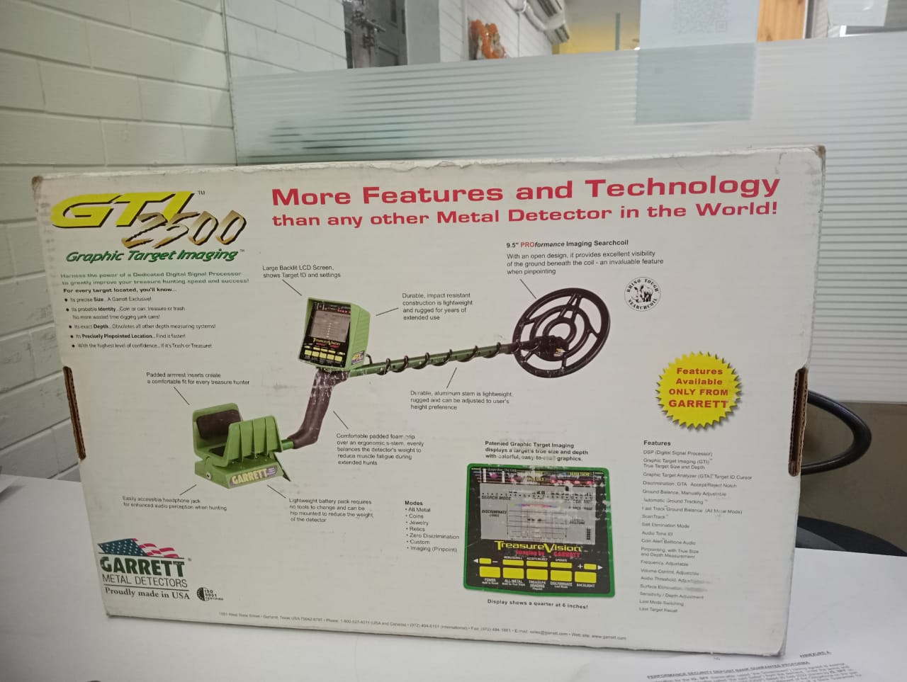 Deep Search Metal Detector Make Garrett GTI2500 treasure