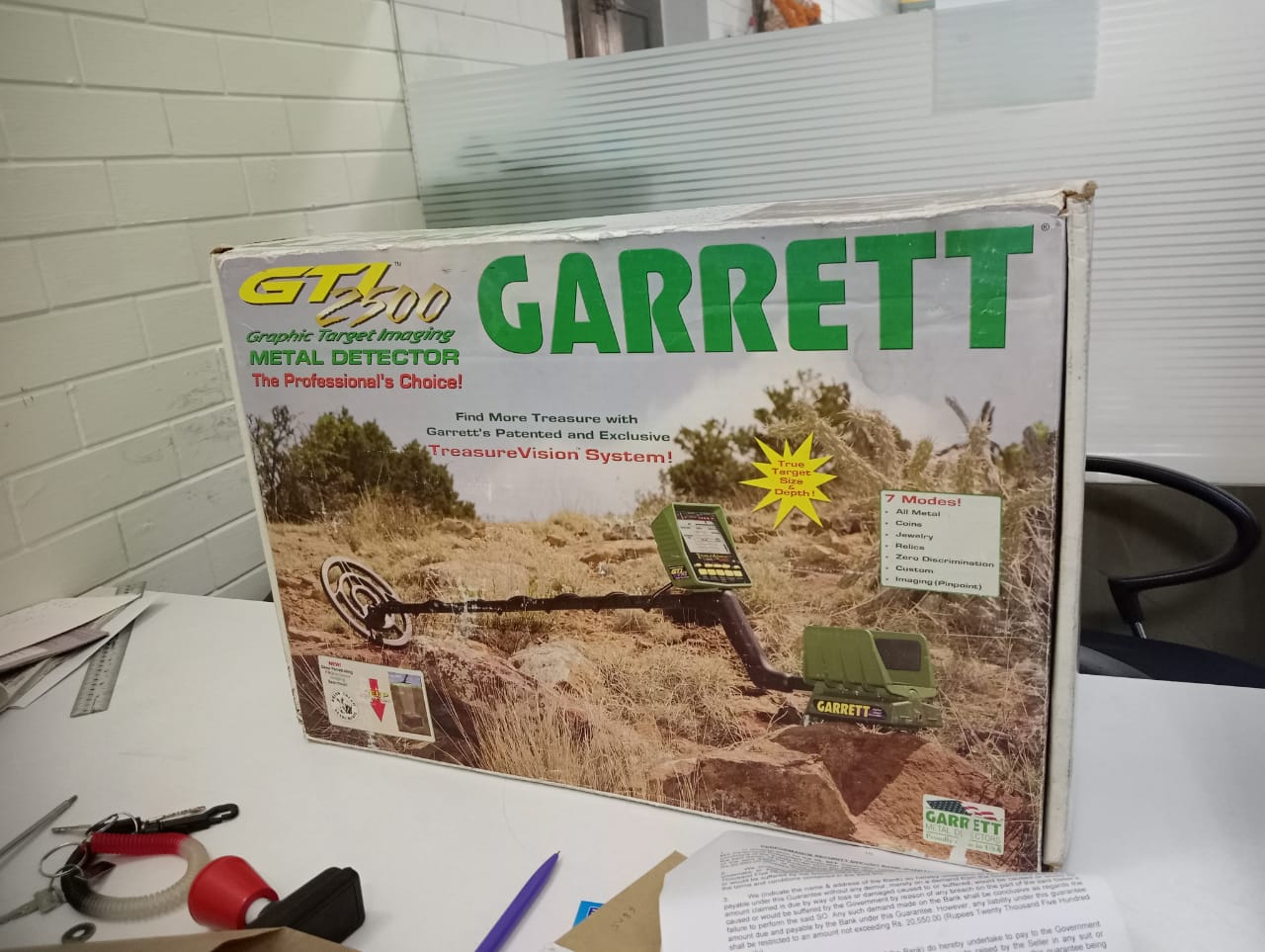 Deep Search Metal Detector Make Garrett GTI2500 treasure