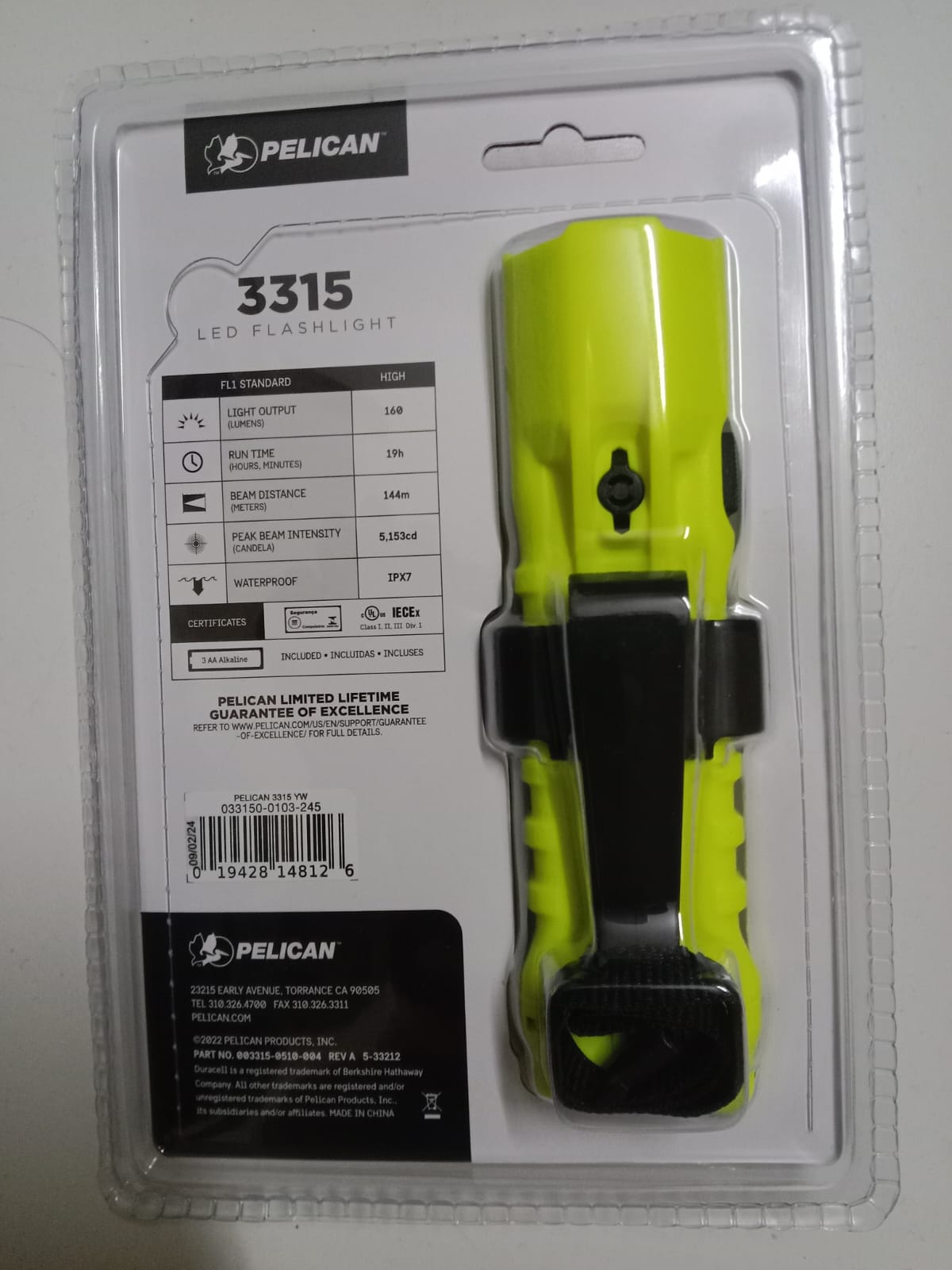 Pelican 3315 Led Flashlight