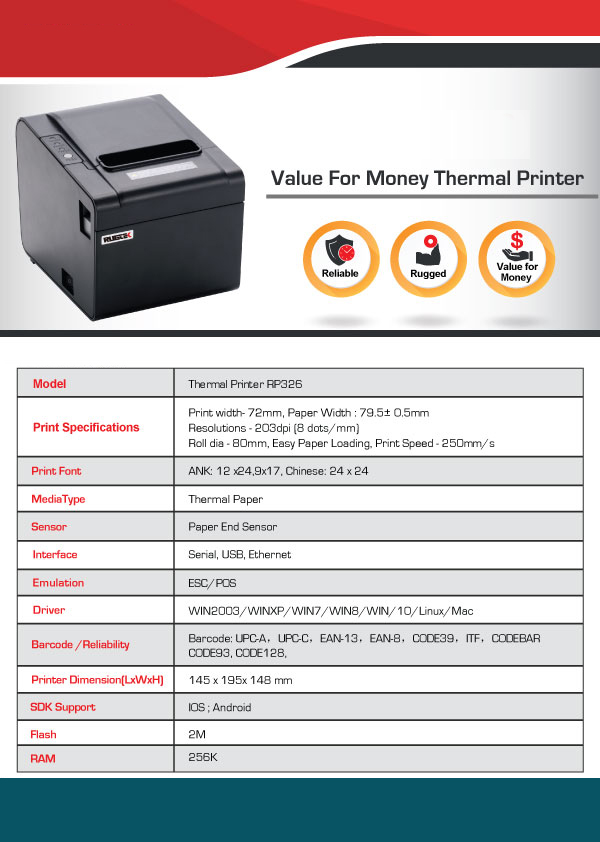 Thermal Printer For Reader