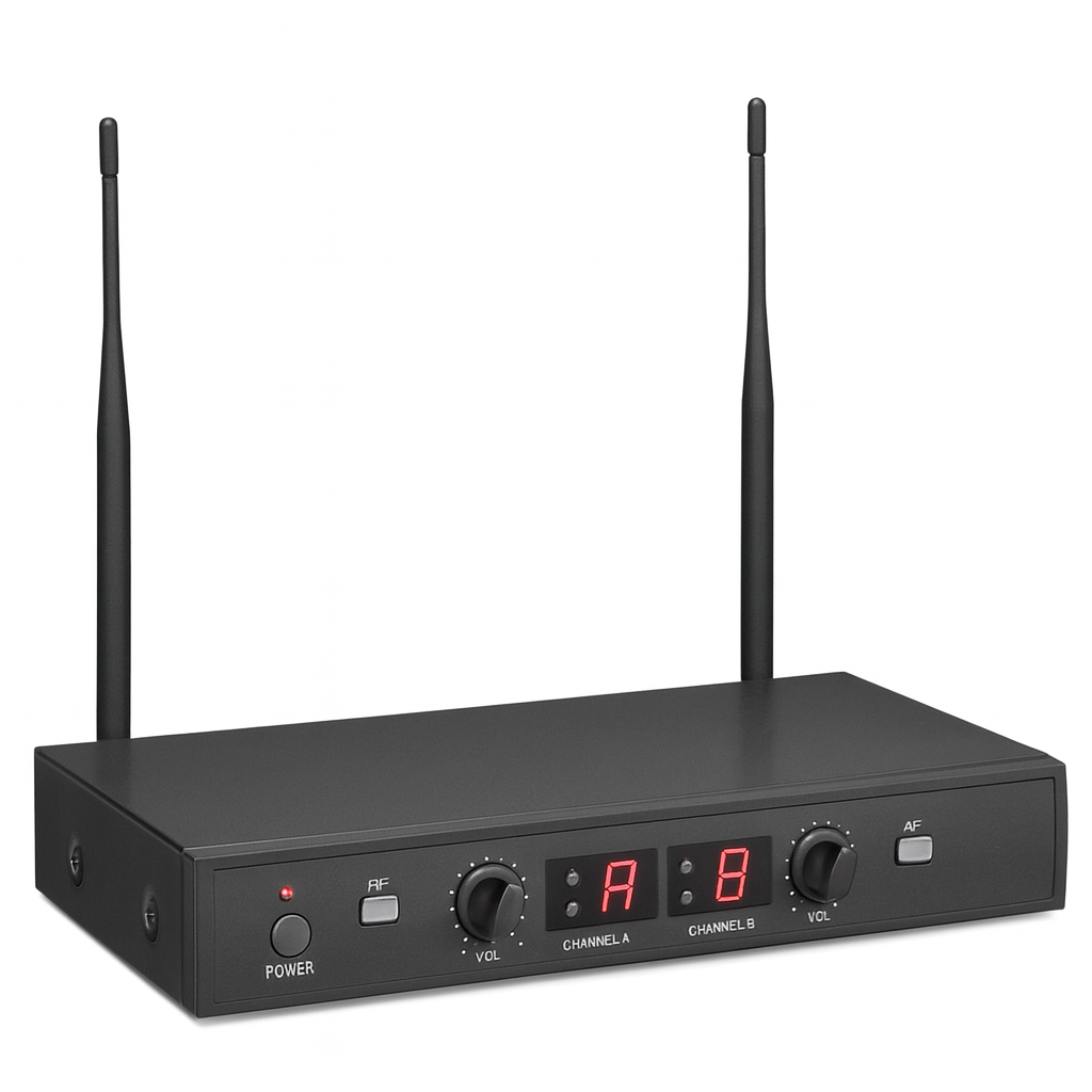 Dual Hand Wireless Microphone Ahuja AWM 495V2