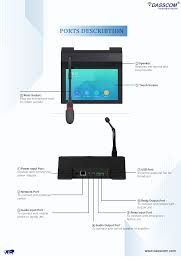 Network Paging Console Phone with touch Screen M30