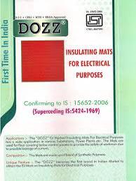 Rubber Electrical Mat 11KV 2.5mm Thickness Dozz