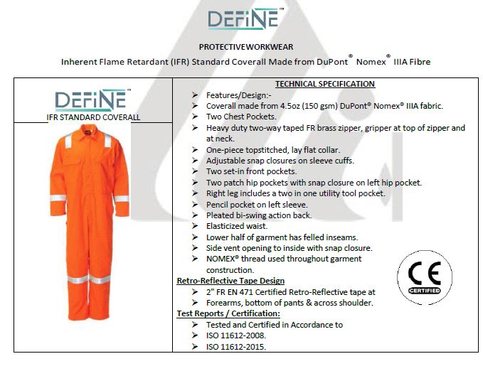 Boiler Suit Nomex