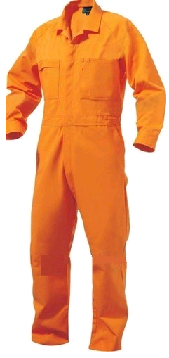 Boiler Suit With Out Reflective Orange 2XL