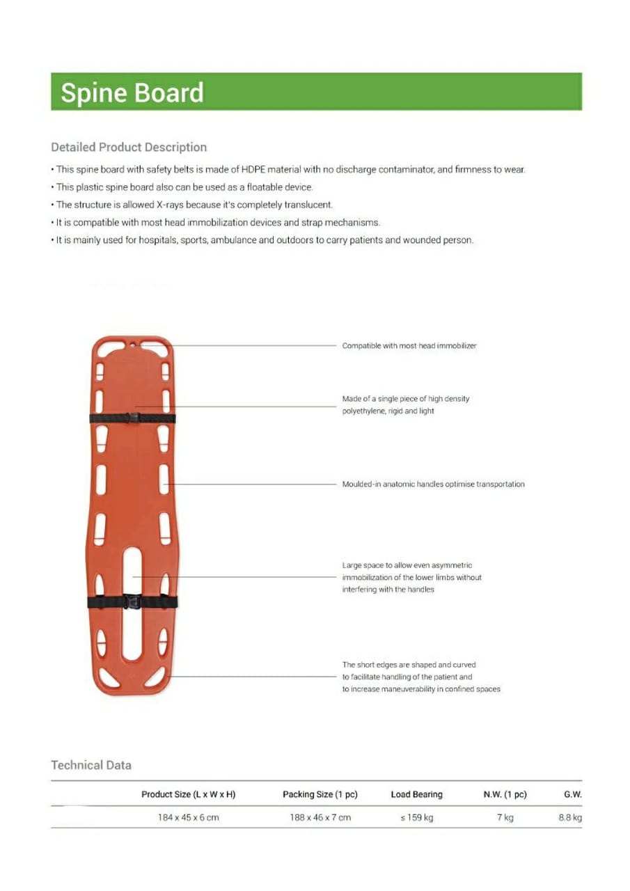Spine, Spinal Board